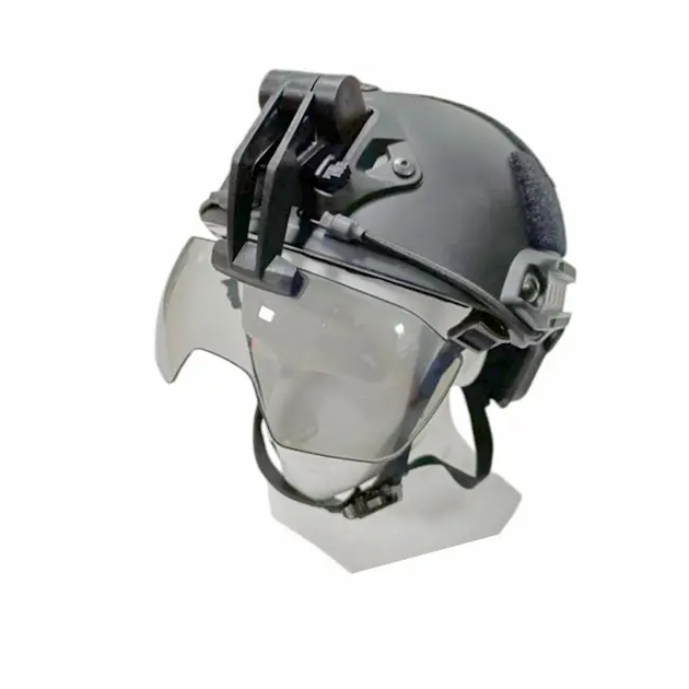 Тактичні окуляри з Shroud Кріпленням для шолома FAST MICH ClefersTac S82 - Маска для шолома 3мм, Балістичні окуляри, Захисна маска на каску (50230760) - зображення 2