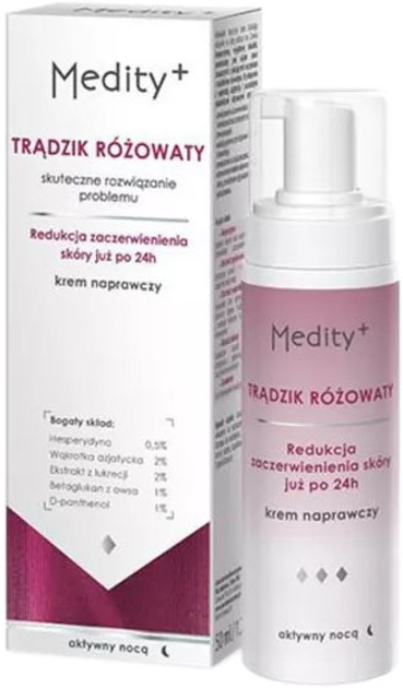 AVA Medity+ Trądzik Różowaty 50 ml krem naprawczy (5906323009209) - obraz 1