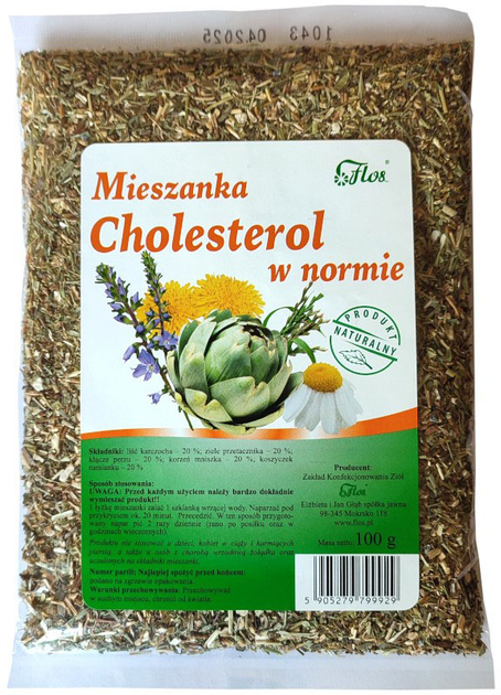 Mieszanka na normalizację cholesterolu Flos 100 g (5905279799929) - obraz 1