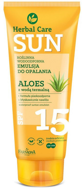 Herbal Care SUN SPF15 Emulsja do opalania 150 ml (5900117972816) - obraz 1