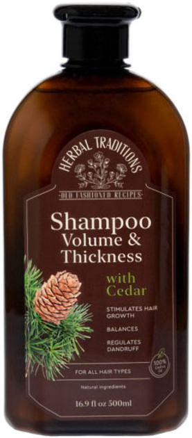 Herbal Traditions Szampon do włosów z cedrem 500 ml (4779049681186) - obraz 1