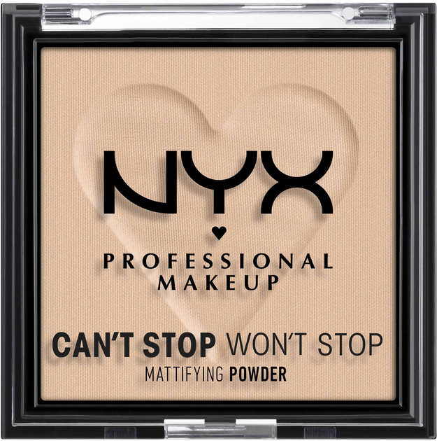 Матувальна пудра для обличчя NYX Professional Makeup Can`t Stop Won`t Stop 3 Light Medium 6 г (800897004224) - зображення 1
