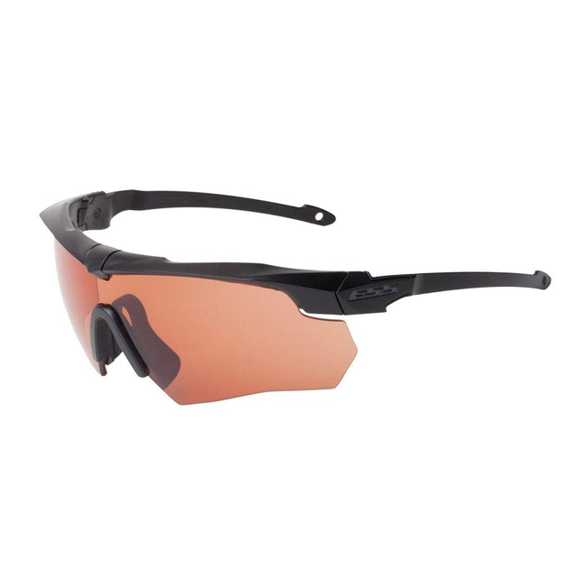 Баллистические, тактические очки ESS Crossbow Suppressor One с линзой Hi-Def Copper - бронзовая, высокой контрастности. Цвет оправы: Черный. - изображение 1