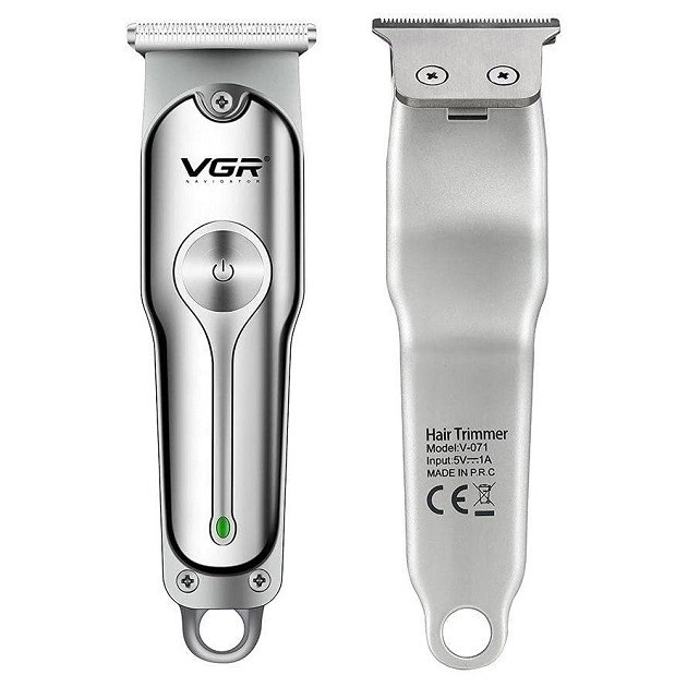 Машинка для стрижки волос аккумуляторная VGR V-071 триммер для бороды и усов - изображение 3
