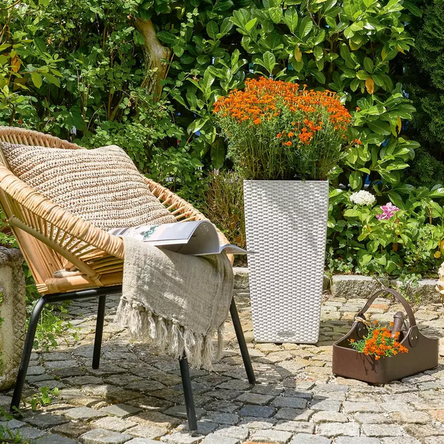 Вазон Lechuza Cubico Cottage 40 Бежевий - зображення 10