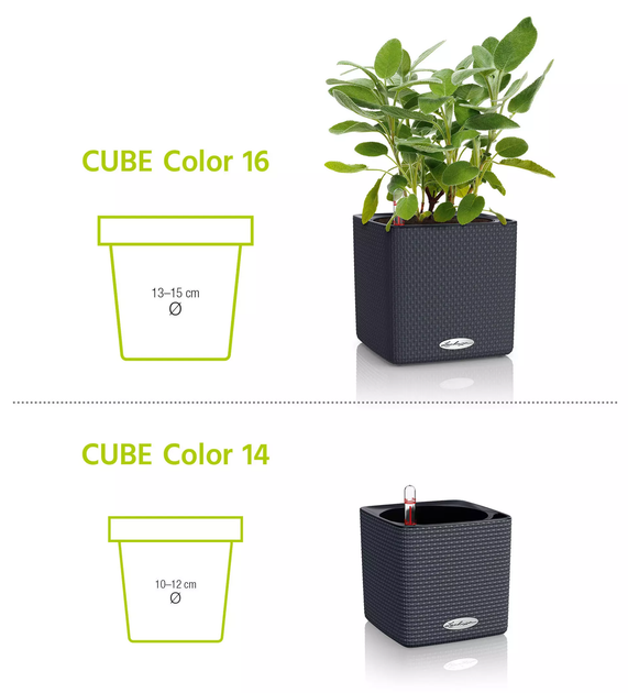 Вазон Lechuza Cube Color 14 Белый - изображение 2