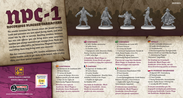 Настільна гра Portal Games Zombicide NPC-1 доповнення до Zombicide: Black Plague (889696001825) - зображення 2