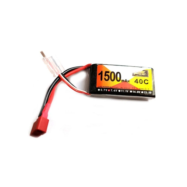Аккумулятор ZOP Power Li-Po 2s 7.4v 1500 MAh 40C Коннектор T Plug.