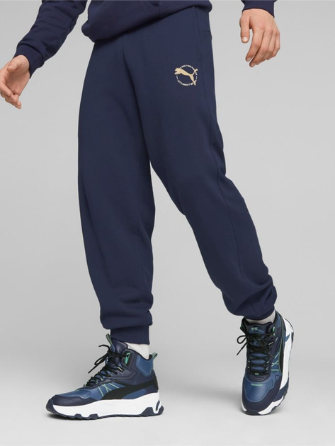 Акція на Спортивні штани утеплені чоловічі Puma Better Sportswear Sweatpants TR CL 67606506 XL Navy від Rozetka