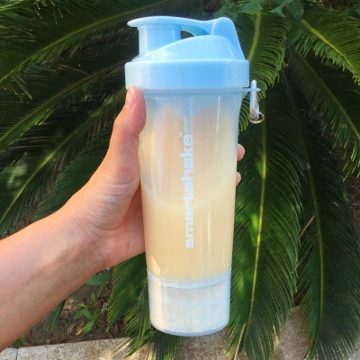 Шейкер спортивный SmartShake Slim 500ml Neon Blue (10253101) - изображение 9