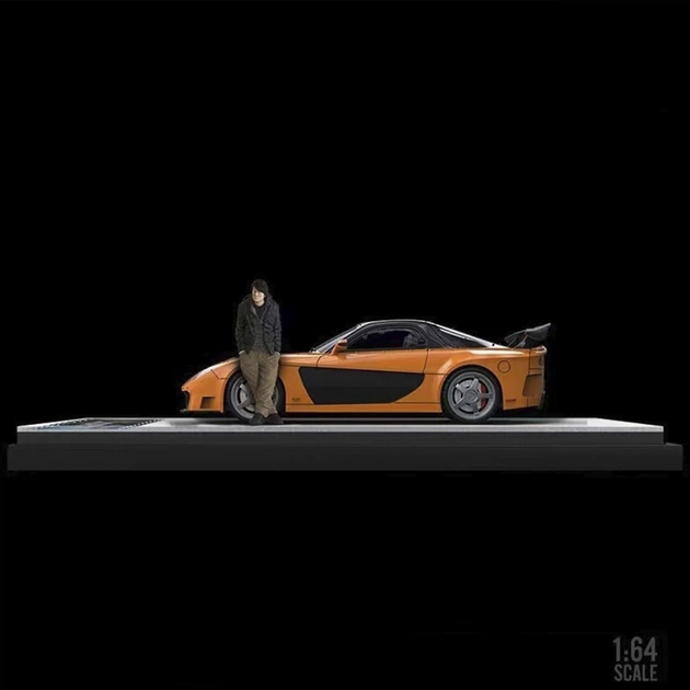 Модель машины Mazda RX 7 Форсаж 1:64 металлическая с подставкой