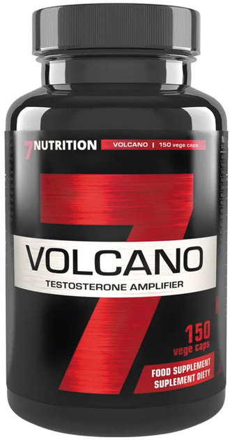 Booster testosteronu 7Nutrition volcano 150 kapsułek smak naturalny (5905358320242) - obraz 1