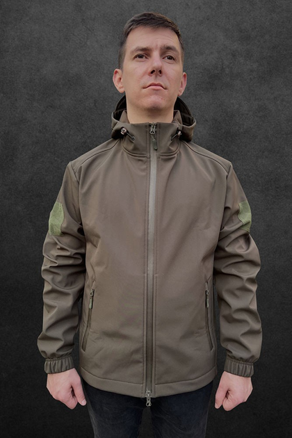 Куртка Тактическая Softshell Tactic (Олива) 54 - изображение 1
