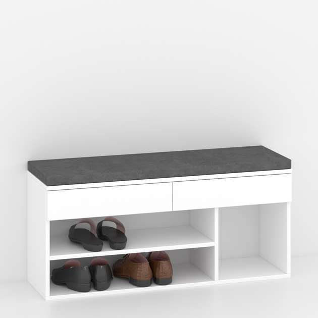 Банкетка в прихожую 480х1036х320 мм Белый - Фото 1 Банкетка в прихожую 480х1036х320 мм Белый - изображение 1