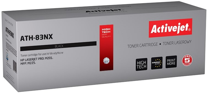 Toner Activejet Supreme do HP 83X CF283X, Canon CRG-737 Black (ATH-83NX) - obraz 1