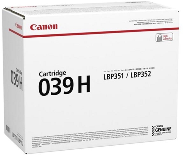 Toner Canon CRG-039H 0288C002 Black - obraz 1