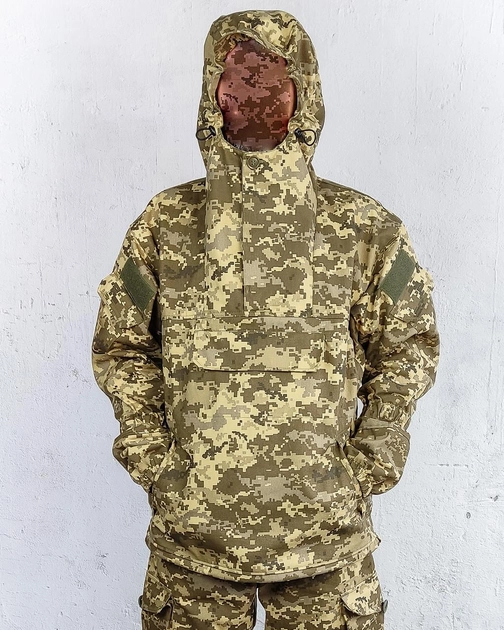 Куртка парка анорак військова форма бавовна 100% камуфляж піксель ЗСУ МM14 52-54, зріст 5/6 - зображення 1