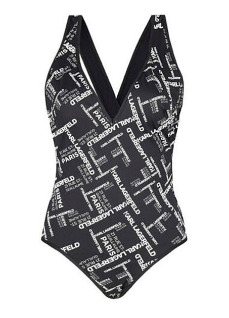 Сплошной черный купальник Karl Lagerfeld L KL00007 от продавца: Your ...