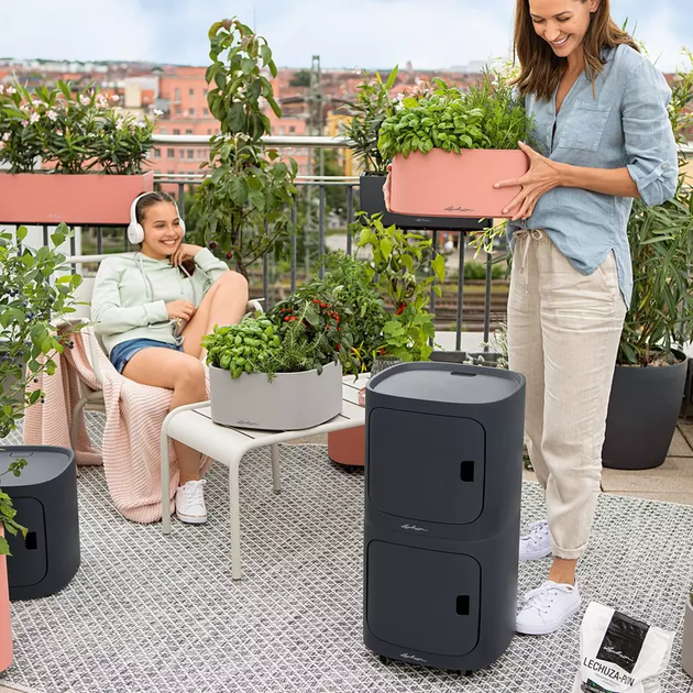 Модуль для зберігання Lechuza Pila Color Storage Блакитний - Фото 7 Модуль для зберігання Lechuza Pila Color Storage Блакитний - зображення 7