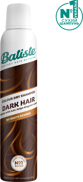 Сухой шампунь Batiste Dark and Deep Brown 200 мл (5010724527443/ ...