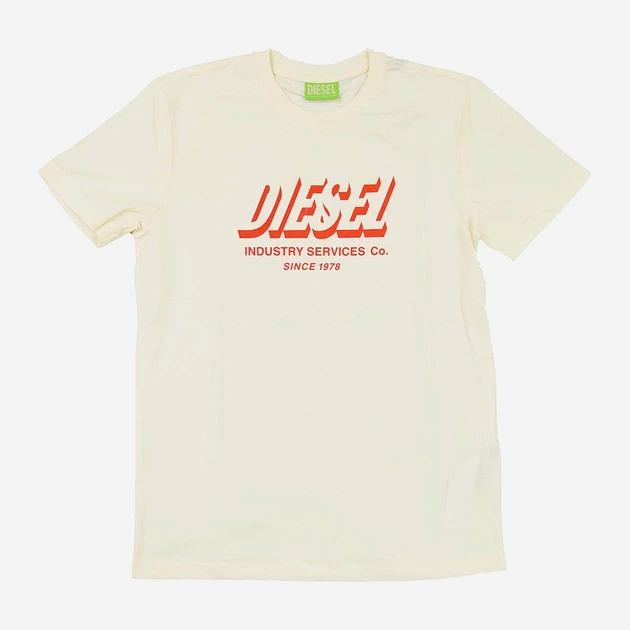 T-shirt męski Diesel T-DIEGOS-A5 A018490GRAM129 XL (6US) Jasnoszary (8059010646656) - obraz 3