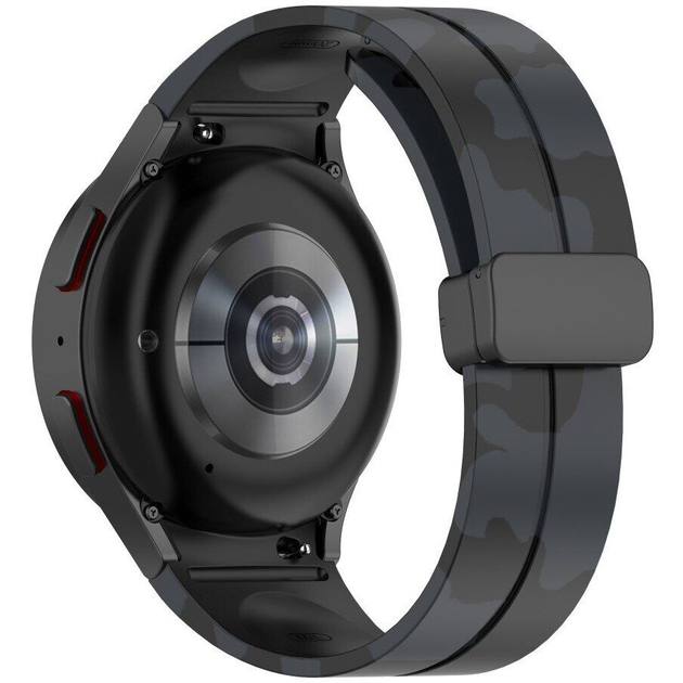 Ремешок для Samsung Galaxy Watch 4 Classic 42mm - черно-серый / ширина ...