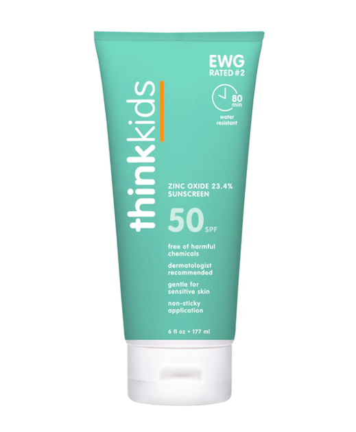 Солнцезащитный крем SPF 50+, с оксидом цинка, Think, Thinksport, детский, 177 мл - Фото 1 Солнцезащитный крем SPF 50+, с оксидом цинка, Think, Thinksport, детский, 177 мл - изображение 1