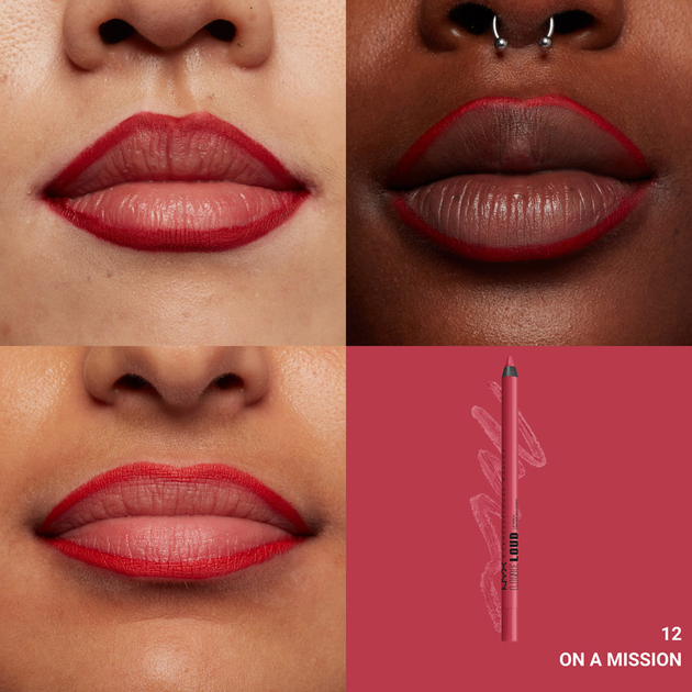 Олівець для контурів губ NYX Professional Makeup Line Loud 12 On A Mission 1.2 г (800897221720) - зображення 2