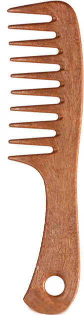 Гребінець EuroStil дерев'яний рідкозубий 00409 (8423029005481) - зображення 1