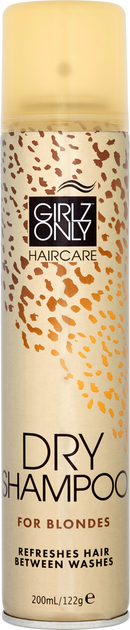 Suchy Szampon Girlz Only do jasnych włosów Dry Shampoo For Blondes 200 ml (5021320103306) - obraz 1