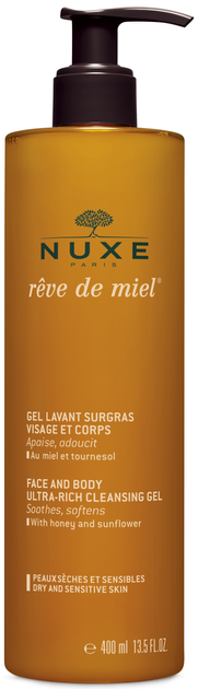 Універсальний очисний гель для обличчя і тіла Nuxe Ultra-Rich Cleansing Gel Медова мрія 400 мл (3264680004063) - зображення 1