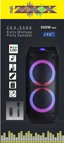 Мощная акустическая система с подсветкой ZXX-5506 Колонка с