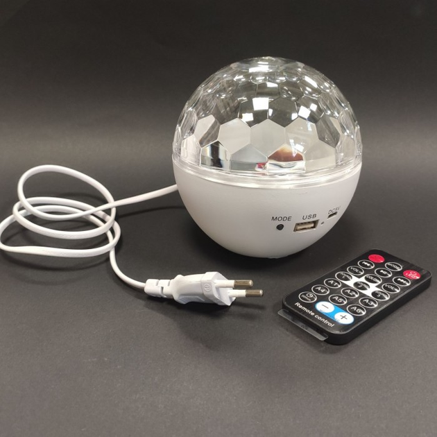 Светодиодный диско-шар (дискошар) Led magic ball light c Bluetooth и ...