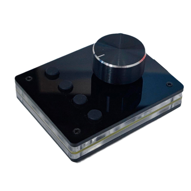 Мультимедийная клавиатура BauTech RGB 4 кнопки + энкодер Чёрный (1012-628-00) - изображение 5
