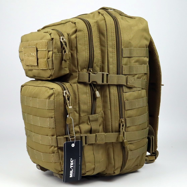 Рюкзак тактичний Mil-Tec Large assault pack Coyote 36 літрів - зображення 1