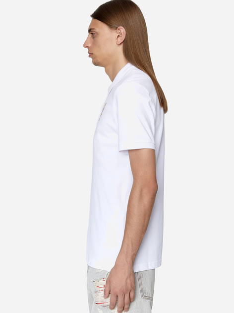 Koszulka polo męska elegancka Diesel T-SMITH-E2 A070170MXZA100 L (5US) Biała (8052105014019) - obraz 3