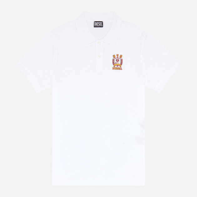 Koszulka polo męska elegancka Diesel T-SMITH-E2 A070170MXZA100 XL (6US) Biała (8052105014040) - obraz 4