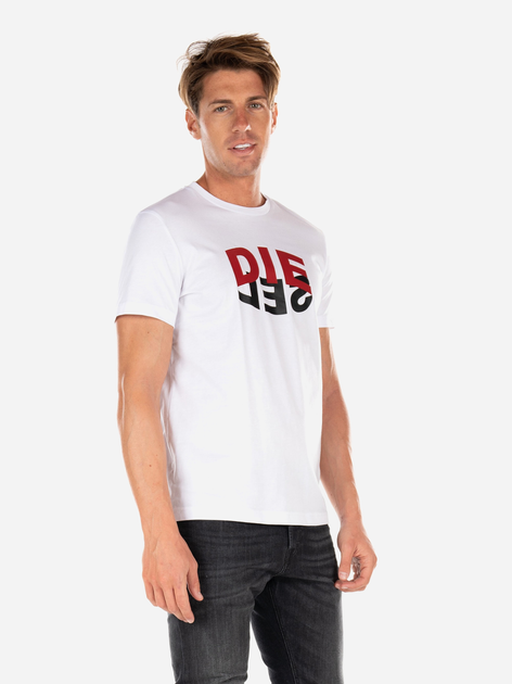 T-shirt męski Diesel T-DIEGOS-N22 A008280HAYU100 L (5US) Biały (8059010150450) - obraz 2