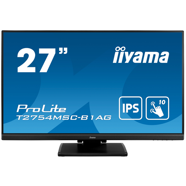 Монитор 27" IPS Iiyama T2754MSC-B1AG безрамочный/сенсорный экран Черный - изображение 5