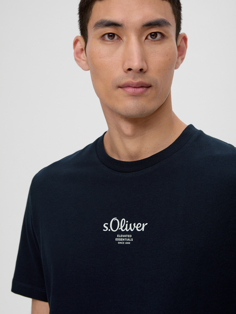 T-shirt s.Oliver 10.3.11.12.130.2140013-59D1 L Niebieski (4099973985014) - obraz 4