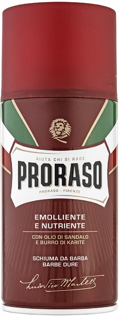 Odżywcza pianka do golenia Proraso do twardego zarostu 300 ml (8004395001897) - obraz 1