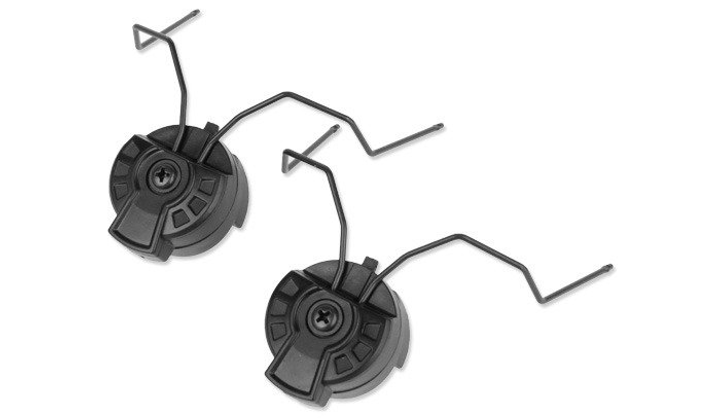 Комплект адаптерів для кріплення навушників на напрямні "лижі" шолома Earmor M11. - зображення 1