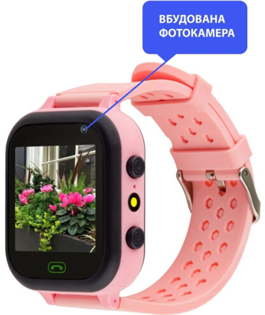 Дитячий смарт-годинник AmiGo GO009 Pink (996384) - зображення 2