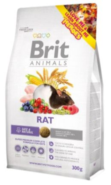 Корм для щурів Brit Animals Rat Complete 300 g (8595602510795) - зображення 1