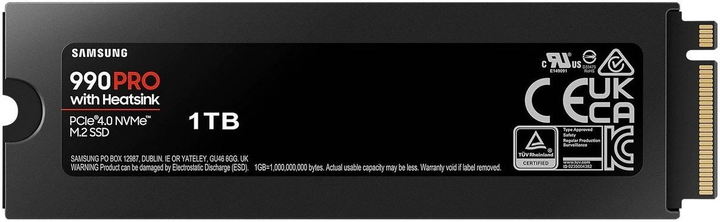 SSD диск Samsung 990 Pro 1TB M.2 PCIe 4.0 x4 V-NAND 3-bit MLC (MZ-V9P1T0CW) - изображение 2