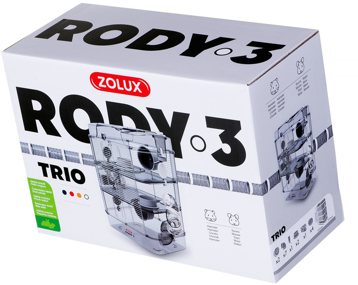 Klatka modułowa dla gryzoni ZOLUX Rody 3 Trio biała 41x27x53cm (DLZZOUKLA0032) (3336022060225) - obraz 16