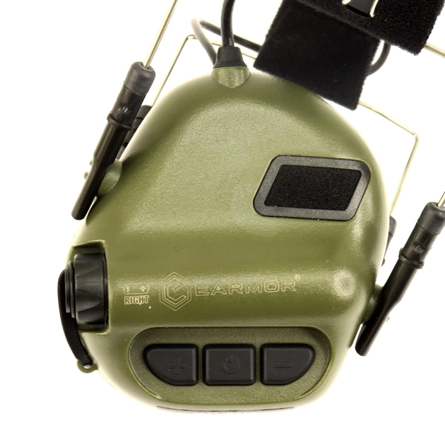 Активные стрелковые тактические наушники Opsmen Earmor M31 Хаки - изображение 2