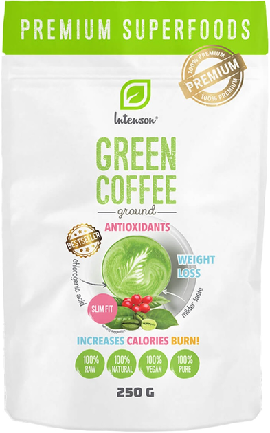 Зелена кава мелена Intenson 250 г (5903240278053) - зображення 1