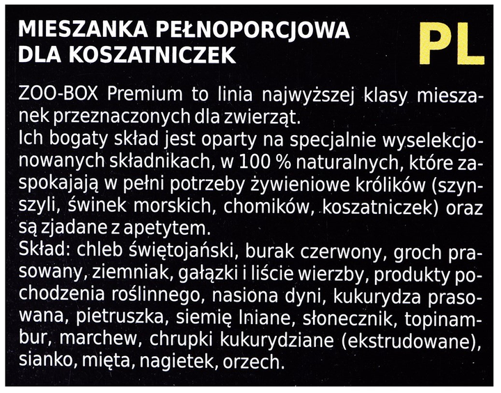 Корм для дегу Megan Zoobox Koszatniczka 420 g (5908241612042) - зображення 3