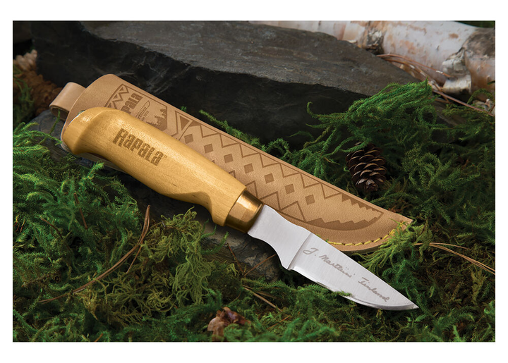 Охотничий финский нож с кожанным чехлом RAPALA Classic Birch Fish'n Fillet (8,9 см) - изображение 2
